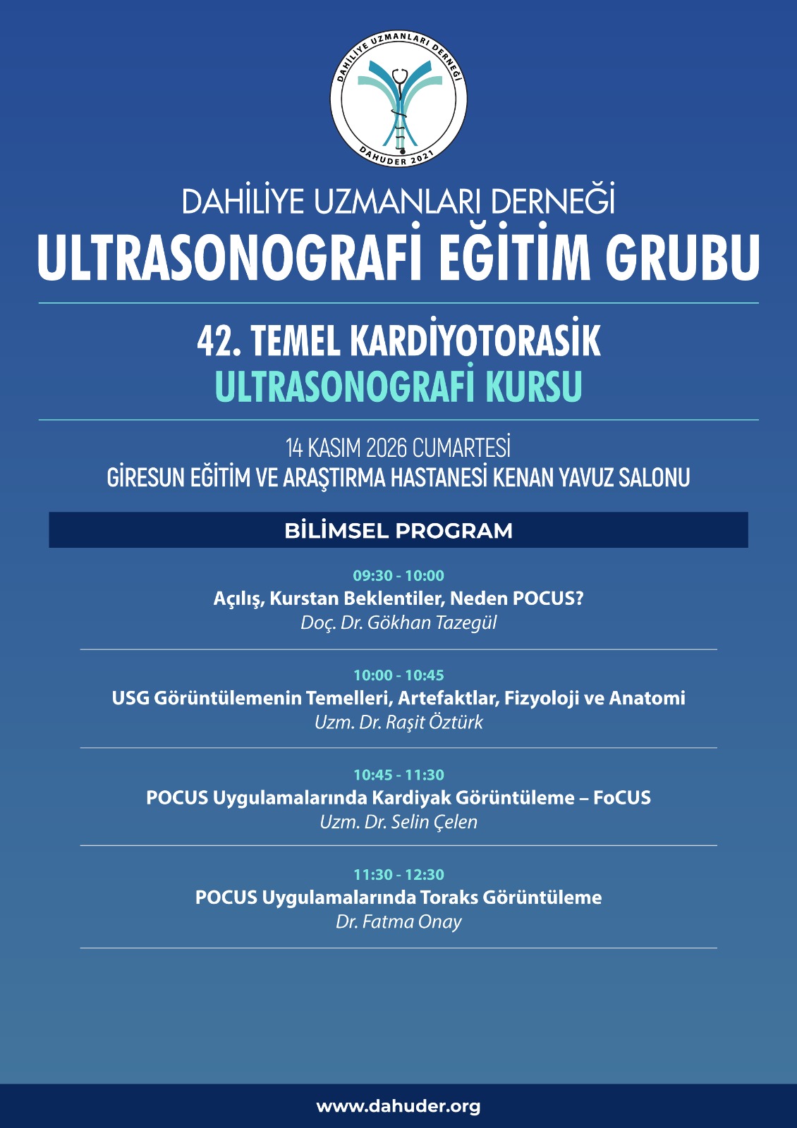 42. Temel Kardiyotorasik Ultrasonografi Kursu