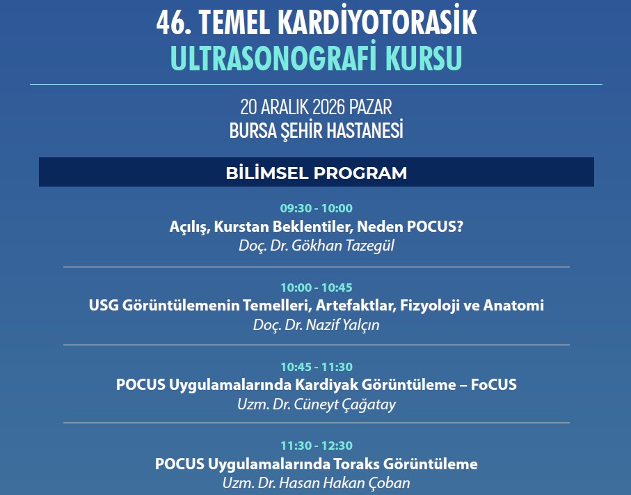 46. Temel Kardiyotorasik Ultrasonografi Kursu
